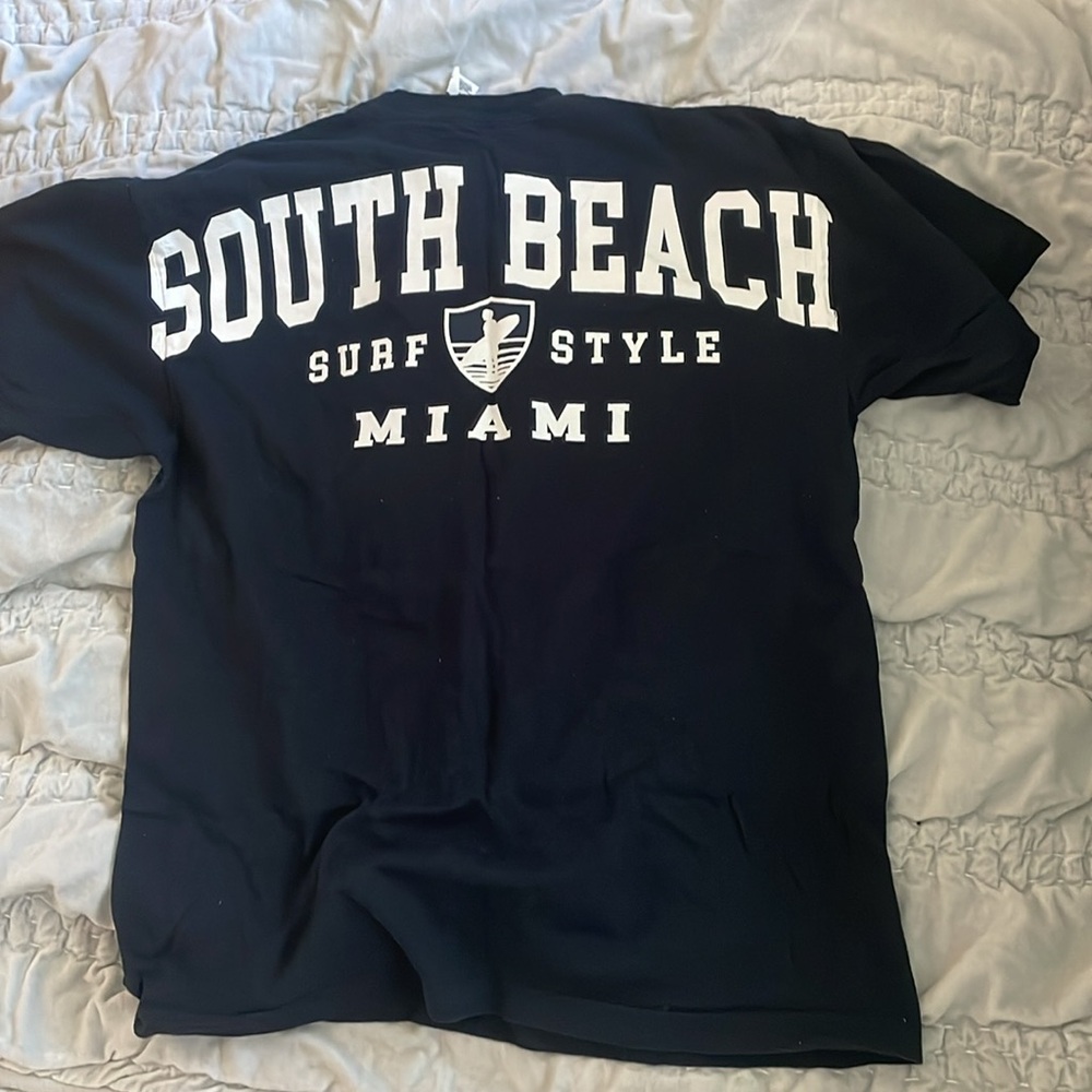Men’s South Beach surf style Miami shirt - Picture 2 of 2